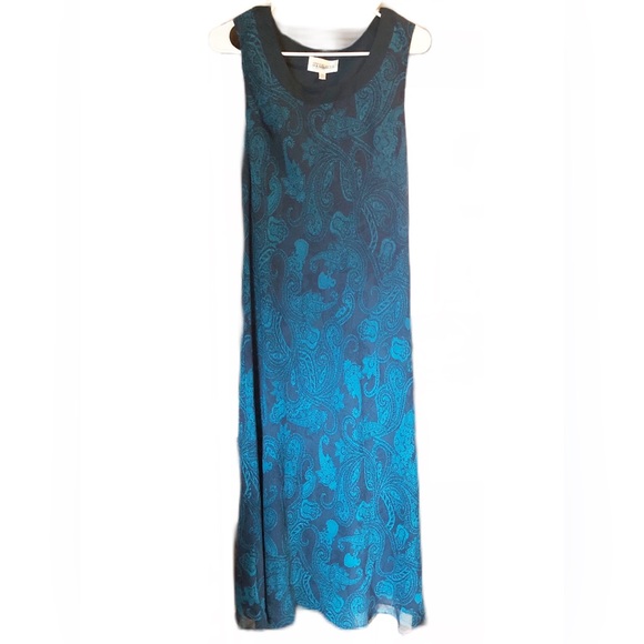 Studio One 2 Piece Dress Teal 10 - Picture 3 of 6